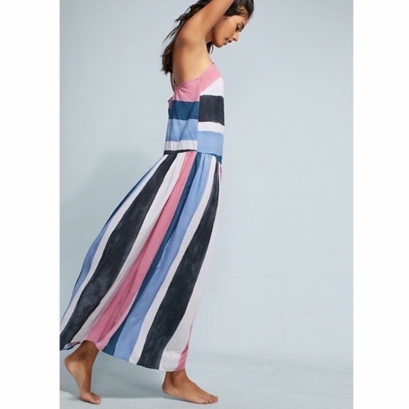 Mara Hoffman Phoebe Colorblock Cover Up Maxi Dress Size M - Picture 3 of 16